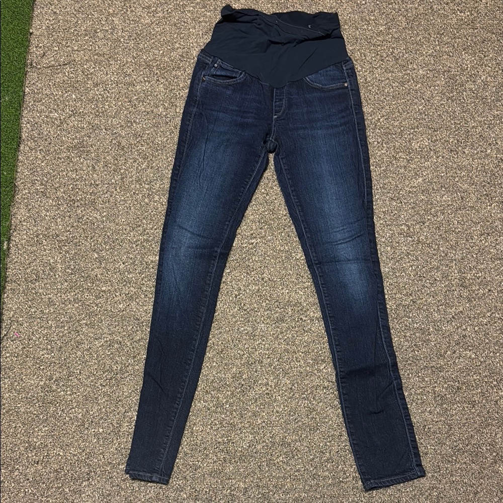 AG Maternity Women's Dark Blue Jeans